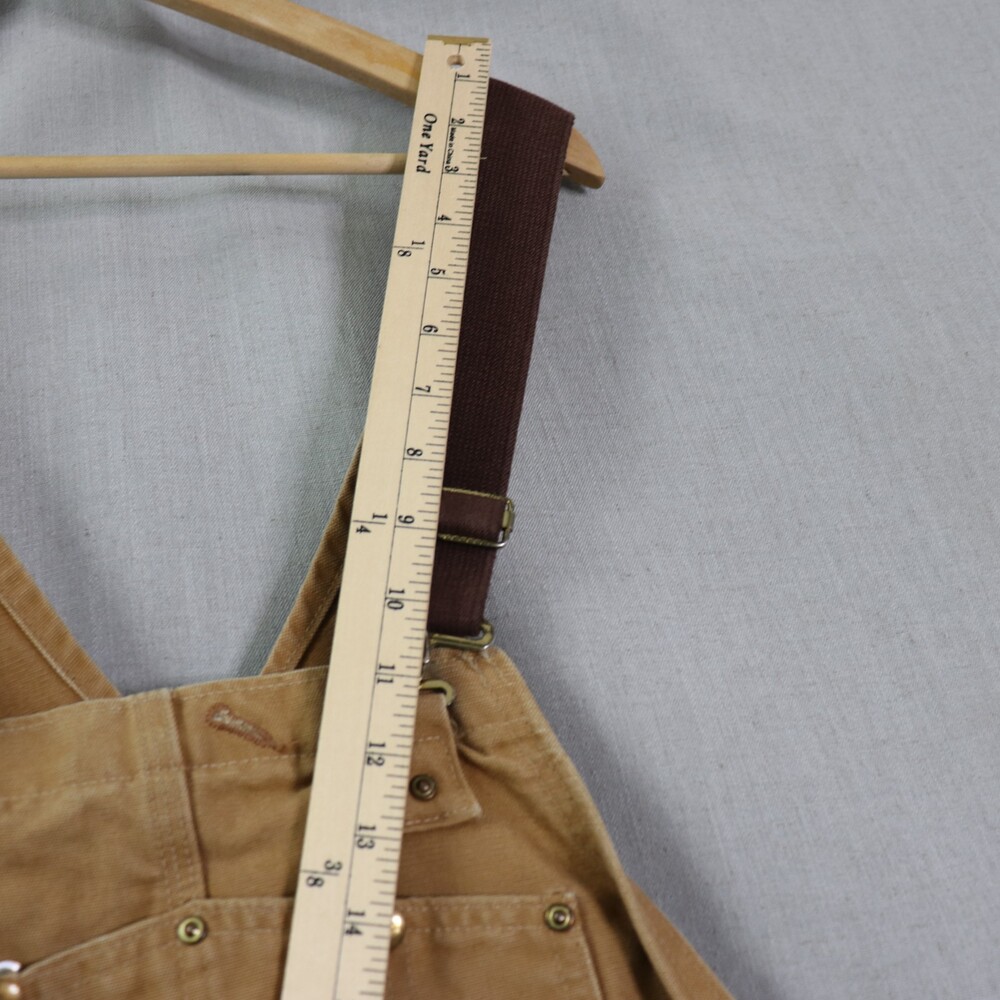 Vintage Carhartt Duck Overalls Men’s 42x30 Brown Workwear USA Made Distressed - Picture 14 of 16